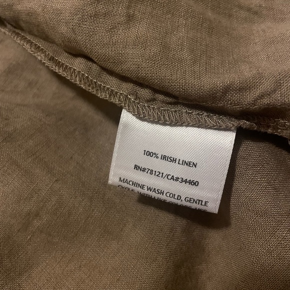Eileen Fisher 100% Irish Linen Hooded Jacket with Pockets and Drawstrings EUC - Picture 11 of 11